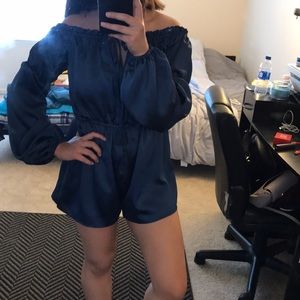 Satin romper